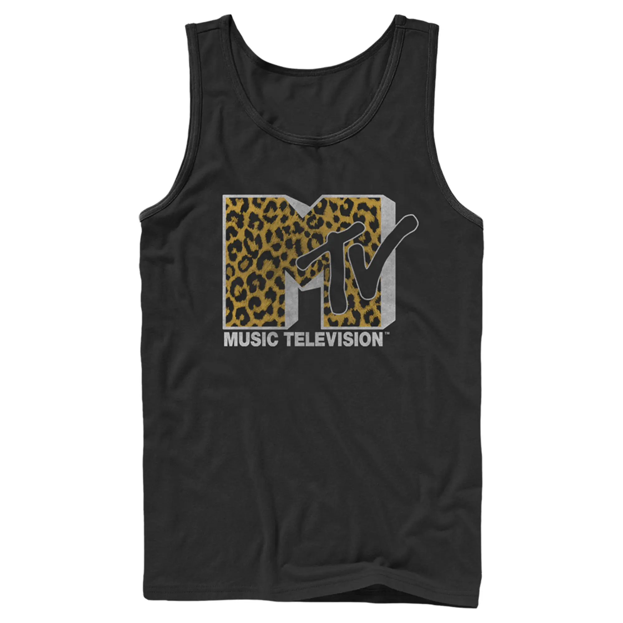 Men's MTV Cheetah Print Logo Tank Top