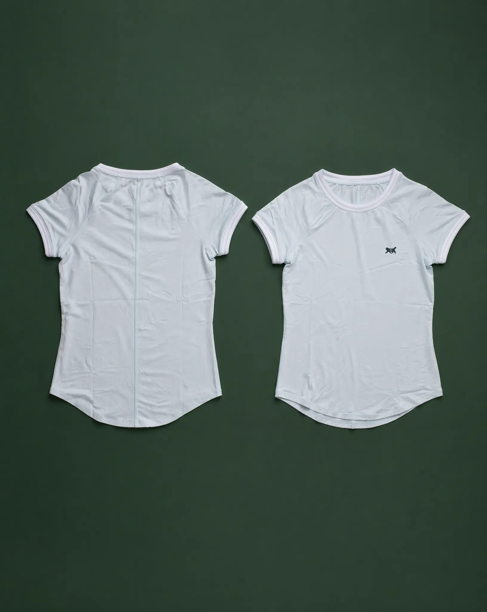 AJ Athletic Women's Baseline Tee - Premium Polyamide Short Sleeve Sportswear T-Shirt