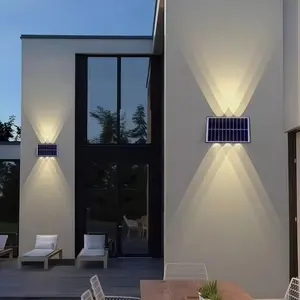 Solar Projection Wall Light, Wire-Free Solar Charging, Soft Warm Light, Ideal for Balcony, Garden, Wall Decoration, Outdoor Lighting