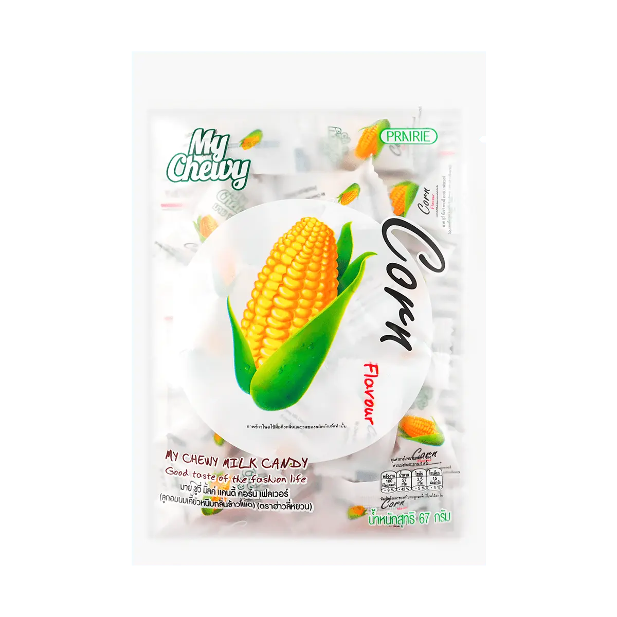 My Chewy Thai Corn Gummy Candy 67g - Soft & Chewy Sweet Snack for Kids & Adults