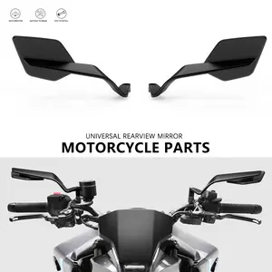 Motorcycle Winglet Side Mirrors 2025 Fits for YAMAHA MT-09 MT 09 SP MT-03 MT-07 MT10 MT-10 SP Blue Lenses Sport Rearview Mirrors CNC Aluminum Adjustable Rotating Wind Wing Mirror