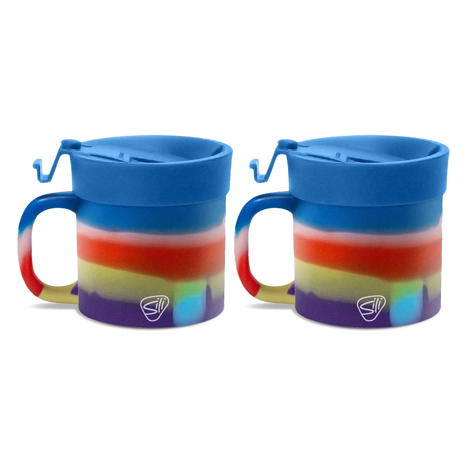 Silipint Silicone 16 oz Coffee Mug with Flip Lid  Pack of 2, BPAFree,  Unbreakable Travel Mug Drinkware for Home, Work & Gifting - TikTok Shop