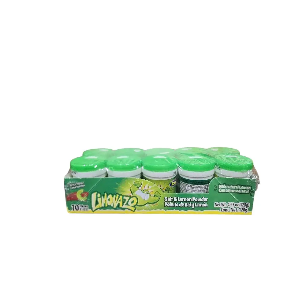Jovy Limonazo Salt & Lemon Powder/ Polvito de Sal y Limon 10 pieces Nt 4.23-oz (120g) Seasoning Dust Spice
