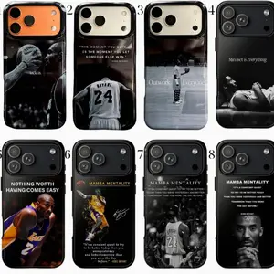 Kobe Bryant Quote Phone Case, Basketball Legend Merch Cases, Gift for Fans, Compatible with iPhone X, 11, 12, 13, 14, 15, 16, 17 & more