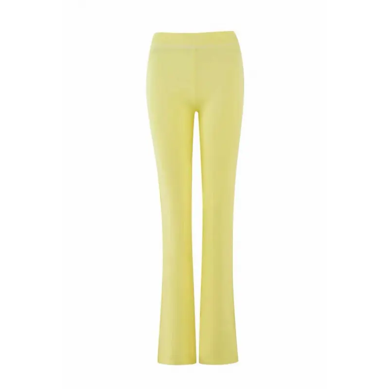 Light yellow letter pants