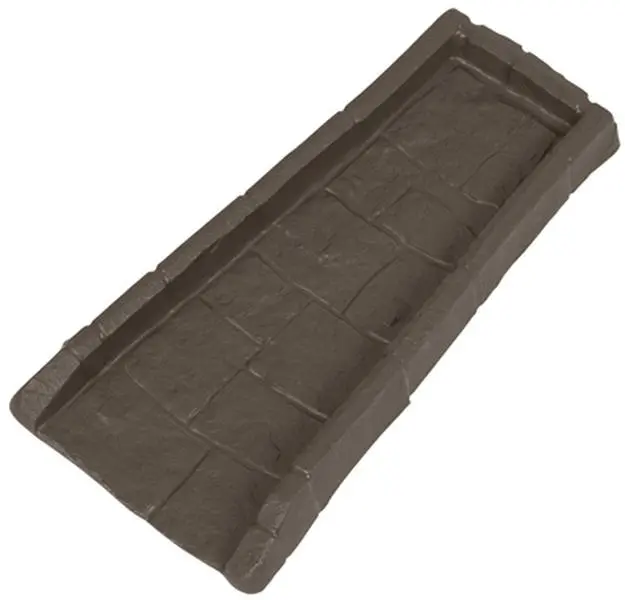 Suncast SBR24 Outdoor Brown Splash Block - 1.37 lbs, 21.5x10.5x1.92 in, Redirects Rain Water, Prevents Soil Erosion, Home Improvement Roofing Supply
