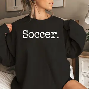 Minimalist Soccer Sweatshirt, Soccer Mom Crewneck, Game Day Sweatshirt, Cute Soccer Shirt, Cozy Fall Team Apparel, Sporty Pullover Gift