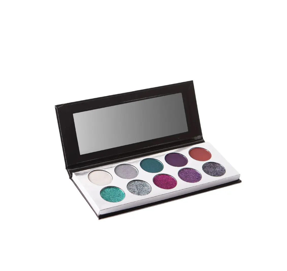 trend beauty Glitter Silver and Glitter Rose Gold Eyeshadow Makeup Cosmetic