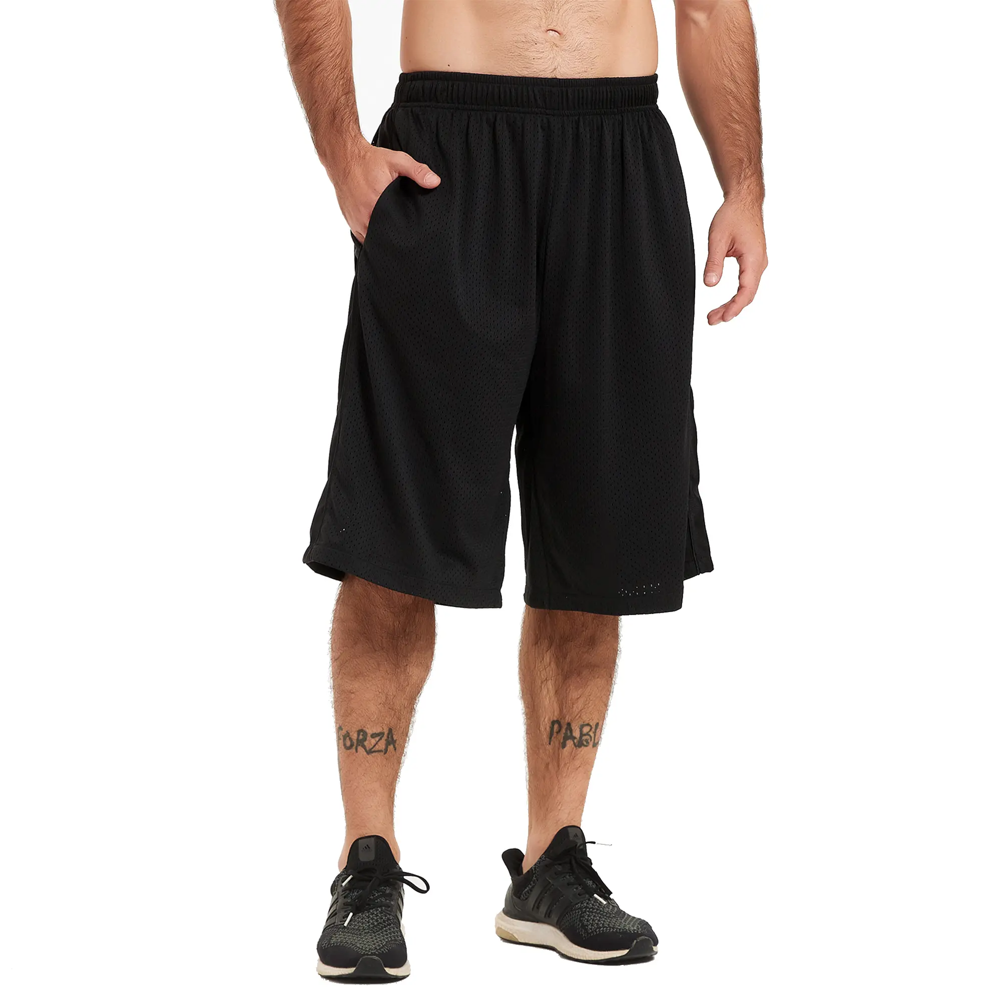 Men's Athletic Shorts Long Basketball  Shorts Workout shorts for summer mesh shorts Below Knee Loose-Fit with Pockets and Elastic Waistband Quick Dry Activewear