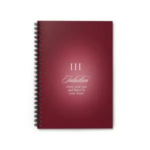 Intuition Tarot III Spiral Notebook — Ruled Journal with 'Trust Your Gut' Quote