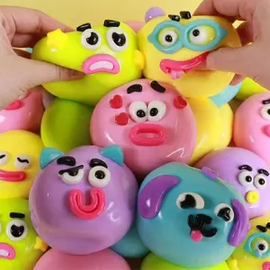 NEW Smushers Squishy, Curiosities Smushers Dog Face Squishy Fidget Toys Slow Rising Fidget Sensory for Anxiety Stress Relief High Density, Squishies Gift for Office Desk Party #EEJ