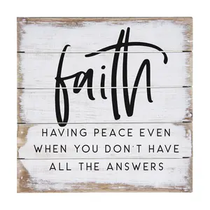 Sincere Surroundings 8" Faith Having Peace Pallet Petite