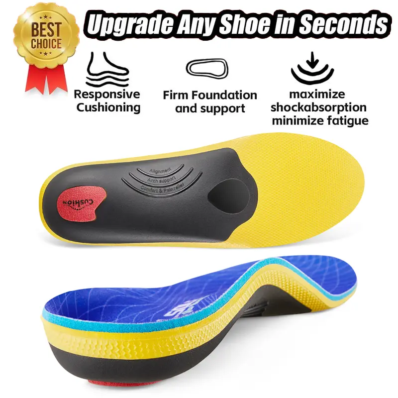 VALSOLE orthotic insoles, 220lbs heavy duty arch support, plantar fasciitis relief insoles, flat feet correction pads, shock absorb cushion inserts, work boot insoles, all day standing foot care inserts