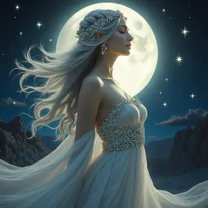 Goddess Luna-Selene Crystal-Infused Essential Oils Blend by Esther Unearthed