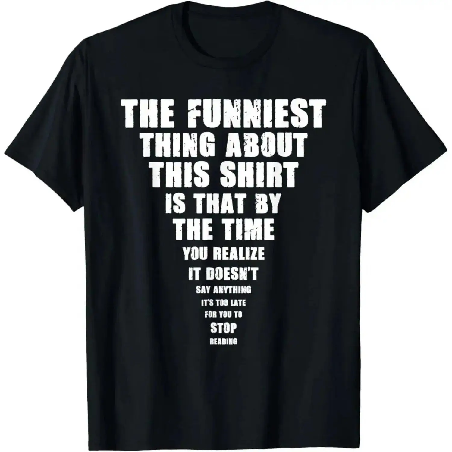 s Funny Saying Graphic Casual Streetwear Top with Funniest Thing Print Short Sleeve Crewneck Tshirt Denim Cargo Shortsleeve Menswear Soft Comfortable Fashionable Tee Shirt