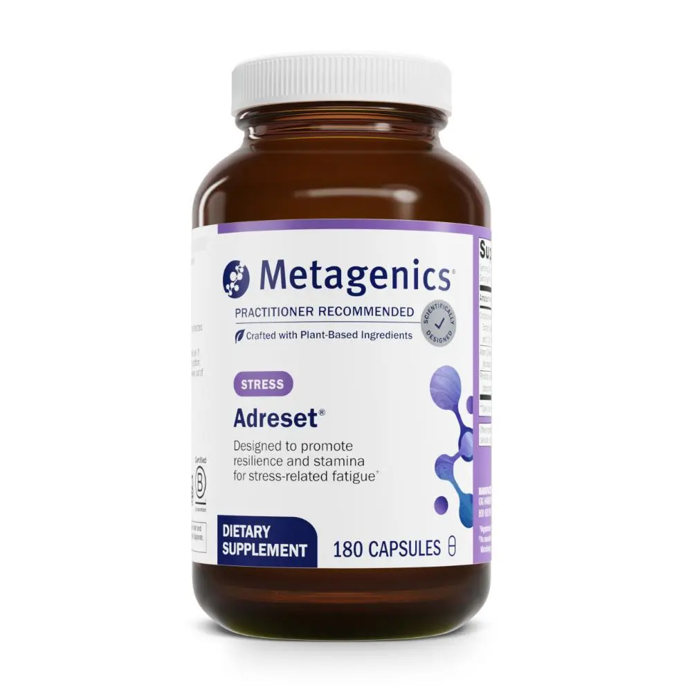 Metagenics Adreset - Adaptogen Formula with Rhodiola, Panax Ginseng & Cordyceps