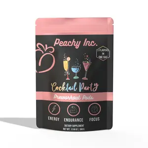 Peachy Nutrition Cocktail Party Pre-Workout Pods Dietary Supplement