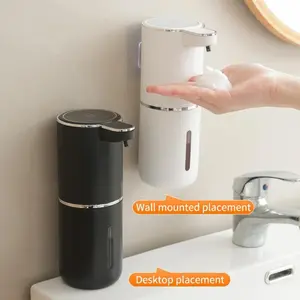 Automatic Soap Dispenser Wall-Mounted Contactless Infrared Sensor Foam Hand Sanitizer Machine, Touchless Soap Dispenser, USB Charging, USB Rechargeable Dispenser, Hygienic Home Bathroom