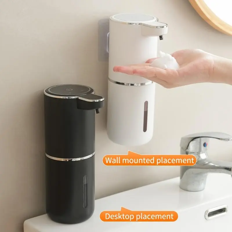 Automatic Soap Dispenser Wall-Mounted Contactless Infrared Sensor Foam Hand Sanitizer Machine, Automatic Foaming Soap Dispenser, Touchless Soap Dispenser, USB Charging, Usb Rechargeable Dispenser, Hygienic Home Bathroom