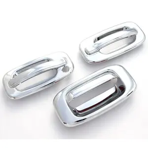ABS Chrome Door Handle & Tailgate Covers For 1999-2006 Chevy Silverado 1500 2500 3500 (2 Doors)