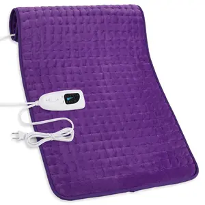 Heating pad, size 40in×20in, 33in×17in, 24in×12in, 6 temperature levels and 4 time settings, portable, back, neck, shoulders and legs heating, machine washable, perfect holiday gift for men, women, parents, Christmas gift