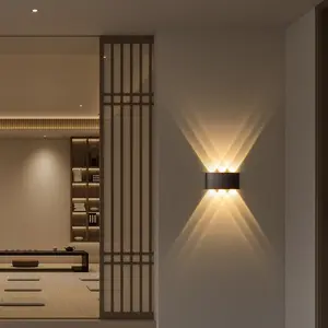 1pc 6w LED Wall Light Abs Lightweight Modern Indoor Lamp Durable Wall Sconce for Living Room Bedroom Kitchen Office Artwork Lighting