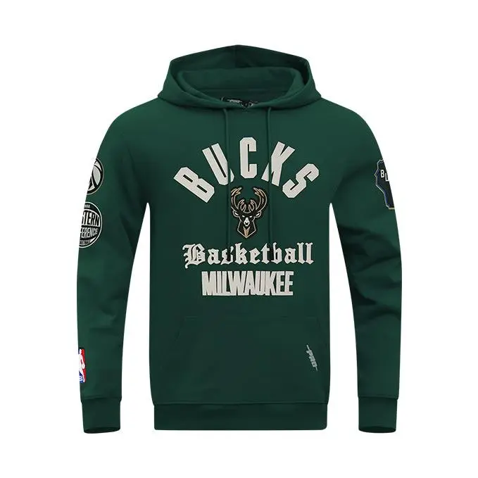 Pro Standard Modern Original Green Milwaukee Bucks Hooded Sweatshirt