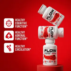 Bucked Up FLOW - Nitric Oxide and Adrenal Support Supplement Capsules