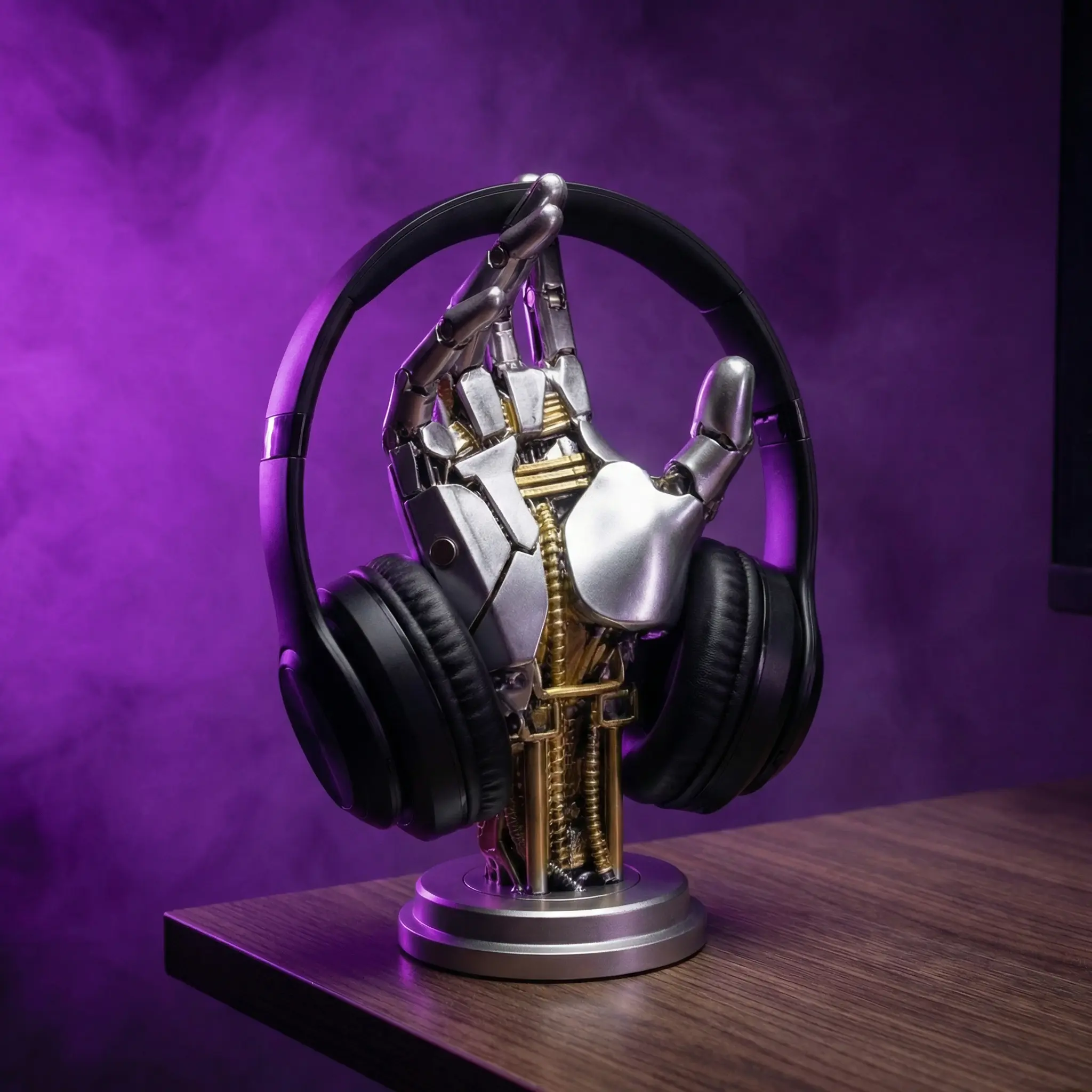 Cyberpunk Asura Vinyl Mechanical Hand Figurine - Gaming Stuff, Console Accessory, Cyberpunk Statues, Game Controller Stand, Key Holder, Home Decor Gift for Boyfriend, Game Stand