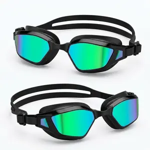 【Vecukty】Adjustable Anti Fog Black Swimming Goggles, Professional Swim Accessories for Men & Women
