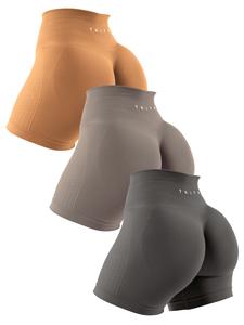 women's solid color textured ruched high waist sports shorts, breathable comfortable high stretch letter print yoga shorts, butt lifting sports shorts, gym clothes, workout clothes women