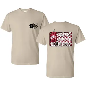 Unisex Dr. Pepper T-shirt – Suspect Runs on Dr. Pepper, Classic Crew Neck, Comfortable & Stylish Racing Apparel