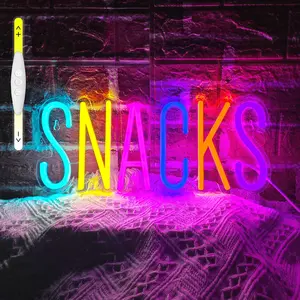 Leisure and entertainment neon lights，Save water beer neon sign，Ice Cream Neon Sign ,Candy Neon Sign  ,Snacks Neon Sign USB Powered LED