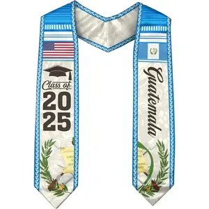 Guatemalan American Flag Graduation Sash 2025, Guatemala Graduation Stole Class of 2025, Graduation Gift