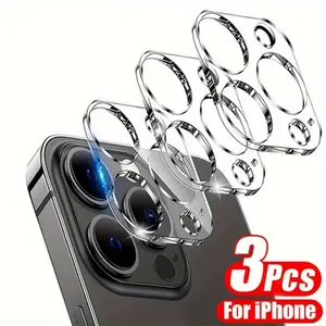 3 Pack 3D Full Cover Tempered Glass For iPhone 17/17Air/17 Pro/17 Pro Max iPhone 11/12/13/14/15/16 Plus with Clear Back Camera Protector