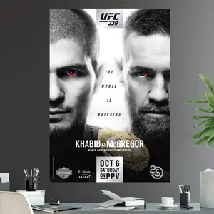 UFC 229 Conor McGregor Vs Khabib Nurmagomedov Lightweight Championship Title Fight POSTER UNFRAMED