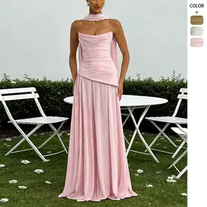 Women's Irregular Strapless Bandage Dress