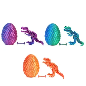 3D printed dinosaur eggs collectible figures.