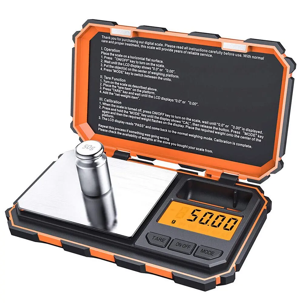 Digital Pocket Scale, 200G X 0.01G Gram Scale, Mini Scale 6 Units Jewelry Scale, Grams Scale, Weighing Scale