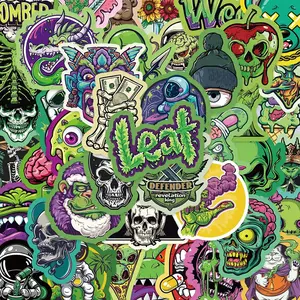 Cartoon Graffiti Sticker, 200pcs/set Creative Cartoon Sticker, Self Adhesive Decorative Sticker for Phone Case, Computer, Guitar, Bag, Water Cup, Scrapbook, Halloween