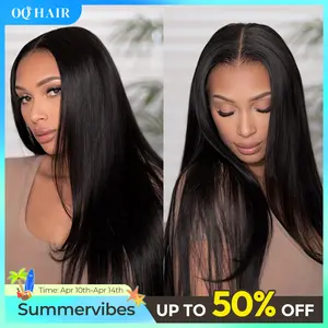 [Free Upgraded] OQ HAIR Wear And Go Glueless Wigs Pre Cut 7x5 HD Straight Lace Human Hair Wigs Pre Bleached Tiny Knots Beginner Friendly #TikTokShopBlackFriday