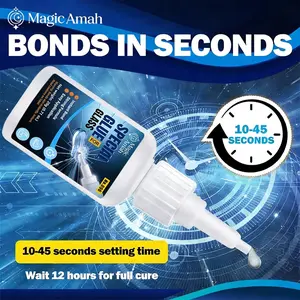 Glass Glue Waterproof Anti-Mold Kitchen Bathroom Transparent Crack Repair Toilet Bottom Beauty Sealant Super Strong Adhesive