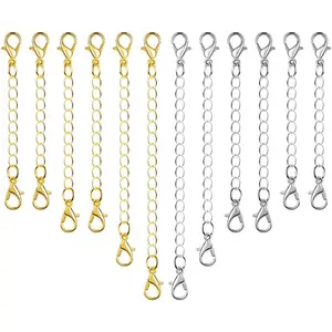 12 count Chain Extender  Necklace Lobster Clasps and Closures for Necklace Bracelet  Making Supplies