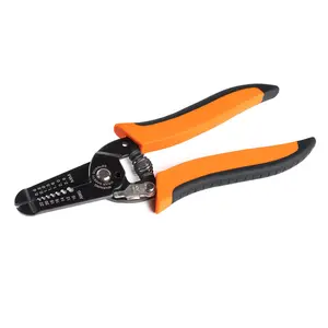 Multifunctional Wire and Crimper Tool Stainless Steel Cable Cutter for Electricians Efficient Stripping Cutting and Crimping Lightweight Design Spring Rebound Mechanism