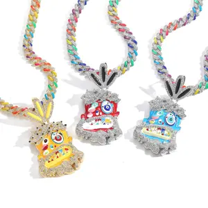 Colors Drop Oil Charms Hiphop Fashion PendantMen