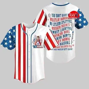 Joe Dirt 4th of July Baseball Jersey, 250 Years of Merica Shirt, Independence Day Baseball Jersey, Patriotic USA Fan Apparel, 2026 Freedom Gift