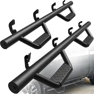 YITAMOTOR Drop Running Boards Compatible with 2007-2018 Chevy Silverado/GMC Sierra 1500 Crew Cab, 2007-2019 2500HD 3500HD Crew Cab Carbon Steel Side Steps Nerf Bars Rails