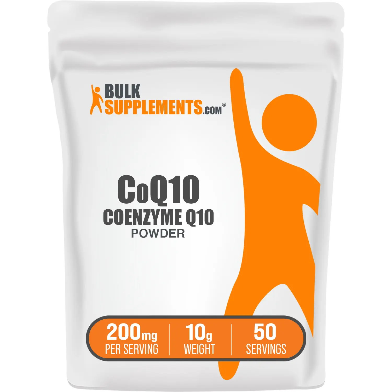 BulkSupplements CoQ10 Coenzyme Q10 Powder - Fitness Supplement - Liver Health Support - Immune Support - 10g Container - 200mg per Serving