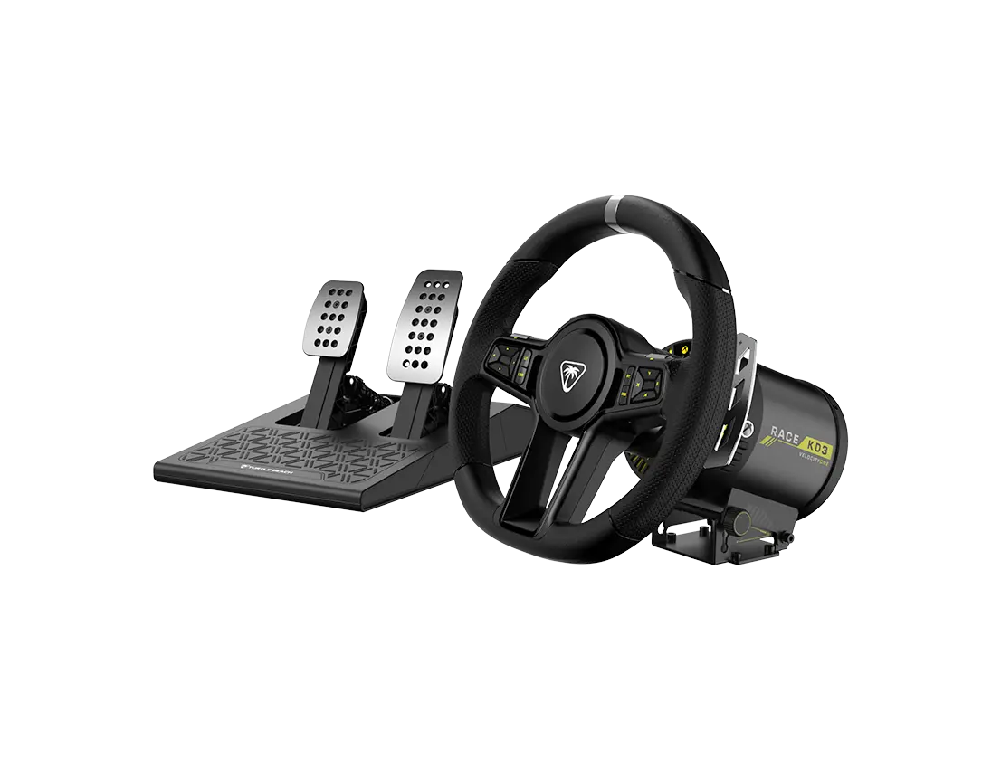 Turtle Beach VelocityOne™ Race KD3 Racing Wheel & Pedals for Xbox Series X|S, Xbox One & Windows 10/11 PCs Turtle Beach VelocityOne™ Race KD3 Racing Wheel & Pedals for Xbox Series X|S, Xbox One & Windows 10/11 PCs