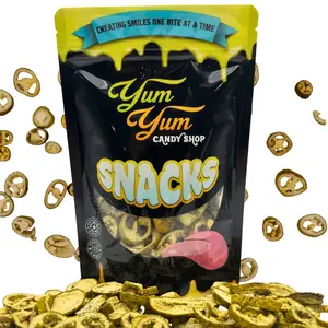 Freeze Dried Jalapeños Ranch Flavored Slices Snack Jalapenos or Topping For Popcorn Salads and More Crispy Crunchy